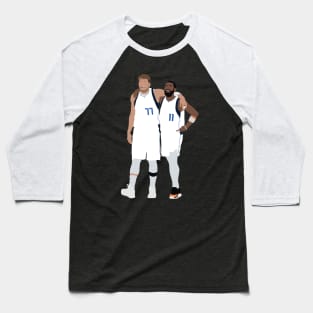 Luka Doncic & Kyrie Irving UNSTOPPABLE Duo Dallas Mavericks Baseball T-Shirt